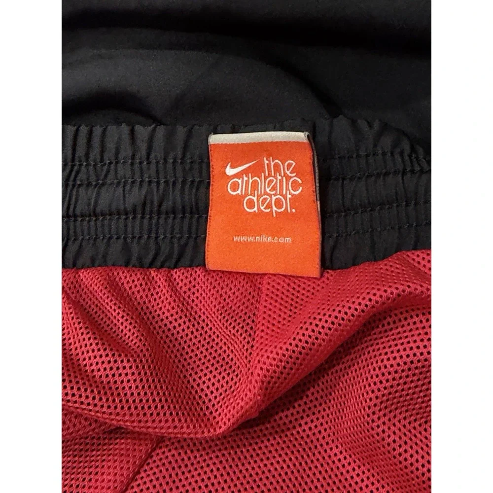 Nike The Athletic Dept Track Pants Womens M Black Red 370907-012 Preowned